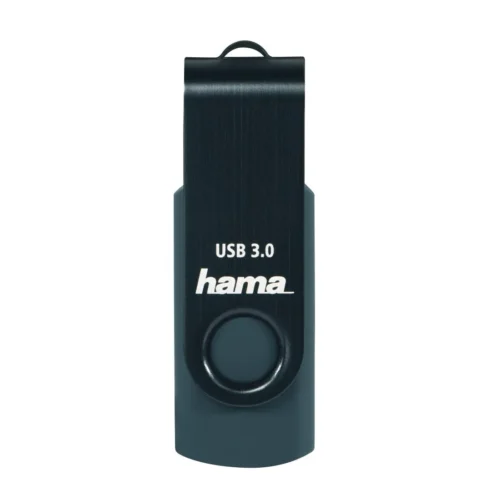 Alternative view of USB памет HAMA Rotate, 32GB, UBS 3.0 70 MB/s, Петролно синьо