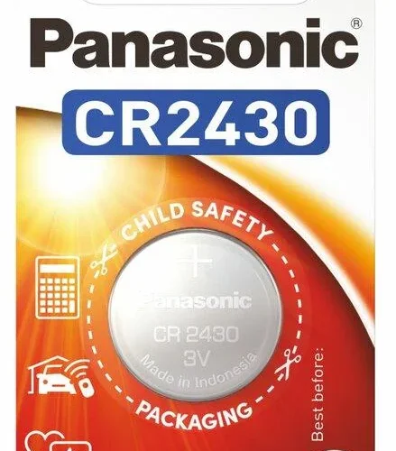 Бутонна батерия литиева PANASONIC CR2430 3V  1 бр. в блистер цена за 1