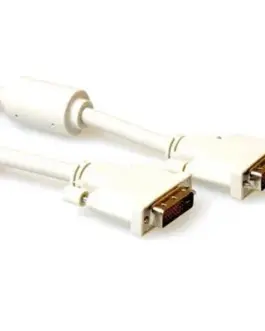 Кабел ACT AK3632 DVI-D мъжко - DVI-D мъжко 5 м Бял Булк