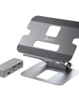 Alternative view of Поставка за лаптоп с докинг станция j5create JTS327, до 16", USB-C, 4K