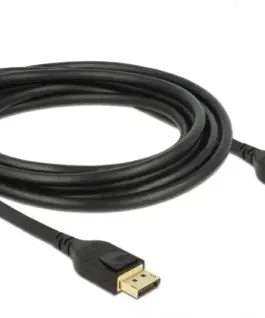 Кабел Delock DisplayPort мъжко - DisplayPort мъжко 3.0м 8K 60 Hz Черен