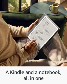 Alternative view of Amazon Kindle Scribe (2024) четец 32GB - 10.2" - с Premium Pen, тъмно сив