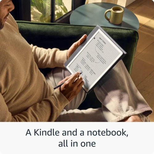 Alternative view of Amazon Kindle Scribe (2024) четец 32GB - 10.2" - с Premium Pen, тъмно сив