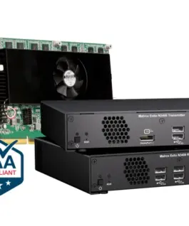 Alternative view of KVM приемник Matrox XTO3-N3408RX, SPF, До 2 монитора