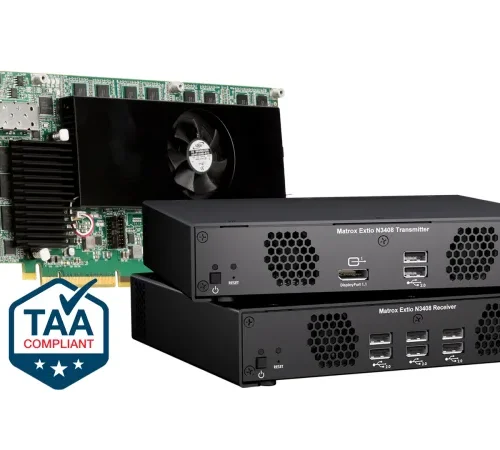 Alternative view of KVM приемник Matrox XTO3-N3408RX, SPF,  До 2 монитора