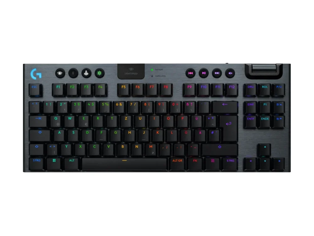 Безжична геймърска механична клавиатура Logitech G915X Lightspeed TKL - Linear