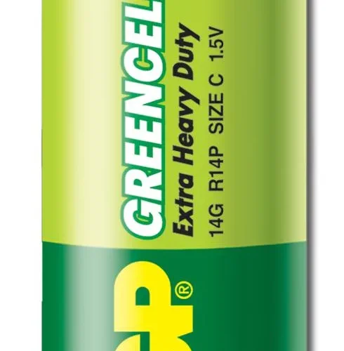 Alternative view of Цинк карбонова батерия GP R14 14G-U2 Greencell, 2 бр. в опаковка, BLISTER, 1.5V