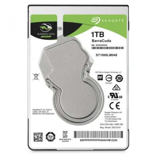 Alternative view of Seagate HDD BarraCuda 1TB 2.5 inches 128MB ST1000LM048