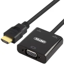 Unitek адаптер HDMI TO VGA + AUDIO; Y-6333