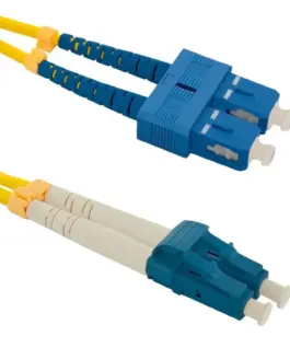 Qoltec Patchcord fiber optic SC / UPC-LC / UPC | SM | 9/125 | G652D | 1m