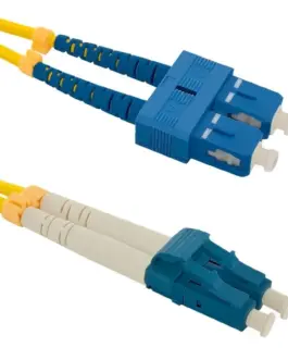Qoltec Patchcord fiber optic SC / UPC-LC / UPC | SM | 9/125 | G652D | 1m