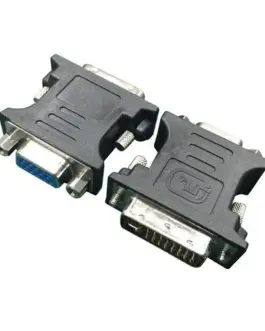 Gembird Video адаптер DVI->VGA (24M/15F) черен