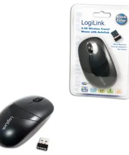 LogiLink Mouse Optical Wireless 2.4 GHz with 3 Button черен