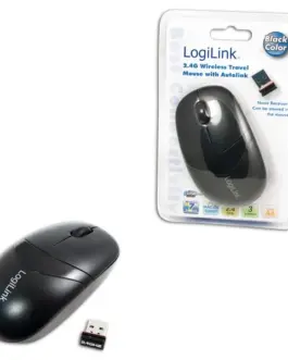 LogiLink Mouse Optical Wireless 2.4 GHz with 3 Button черен