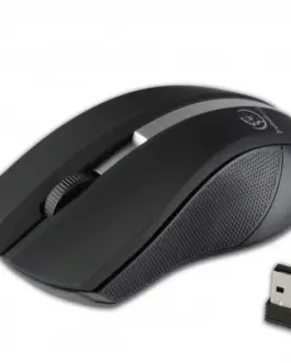 Rebeltec Wireless optical mouse GALAXY черен/silver rubber surface
