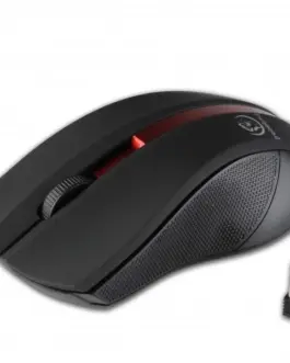 Rebeltec Wireless optical mouse GALAXY черен/червен rubber surface