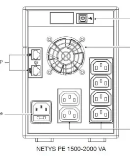 Alternative view of Socomec NETYS PE UPS 1500VA/900W 230V/AVR/6XIEC 320,LED,USB