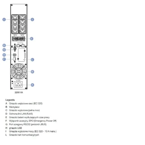 Alternative view of Socomec NETYS PR 2200VA/1800W AVR/LCD/USB/8XIEC/EPO T
