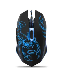 Esperanza WIчервен FOR PLAYERS мишка 6D Optical USB MX203 SCORPIO BLUE