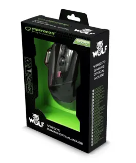 Esperanza MOUSE WIRE FOR PLAYERS 7D Optical USB MX201 WOLF червен