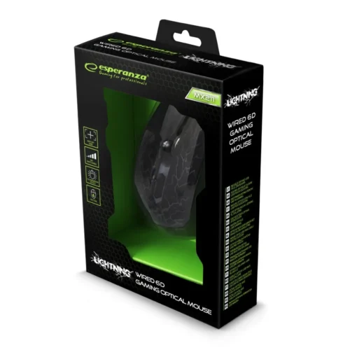 Esperanza WIчервен FOR PLAYERS MOUSE 6D Optical USB MX211 LIGHTNING