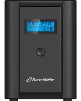 Alternative view of PowerWalker UPS LINE-INTERACTIVE 2200VA 6x IEC OUT, RJ11/45 IN/OUT, USB, LCD