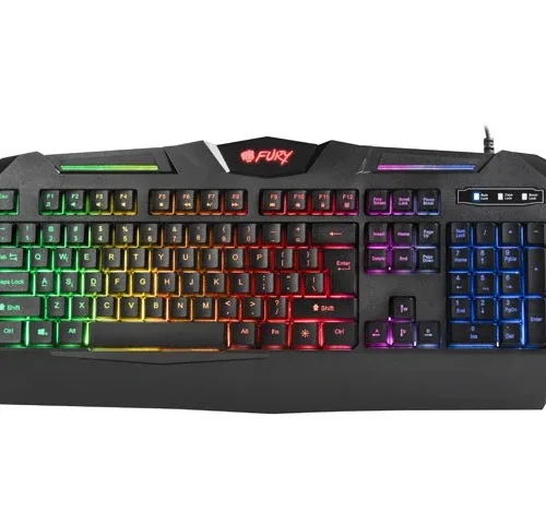 Alternative view of Fury keyboard Spitfire illuminated Fury players