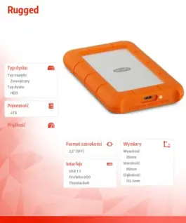 LaCie Rugged 4 TB USB 3.1 c 2