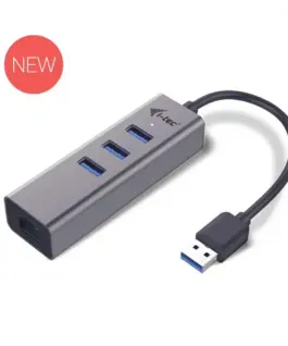 i-tec USB 3.0 Metal 3 Port HUB with Gigabit Ethernet адаптер