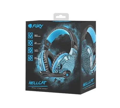 Fury слушалки for players Fury Hellcat LED backlight