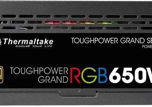 Alternative view of Thermaltake Modular захранващ блок Toughpower Grand RGB 650W (80+ Gold, 4xPEG, 140mm)