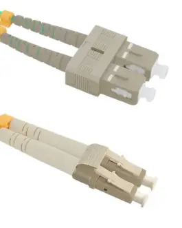 Qoltec Optic patchcord LC/UPC - SC/UPC | Multimode | 50/125 | OM4 | Duplex | 1m