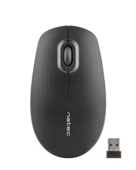 Natec Merlin nano 2.4GHz 1600 DPI wireless мишка черен