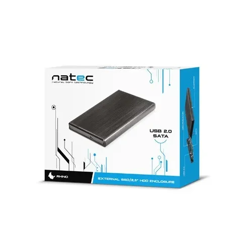 Alternative view of Natec External pocket SATA HDD RHINO 2.5 USB 2.0 Aluminum черен