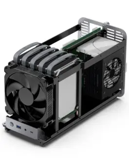 Alternative view of Кутия за компютър Jonsbo N1, ITX, Сива