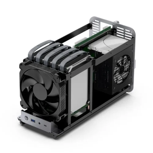 Alternative view of Кутия за компютър Jonsbo N1, ITX, Сива