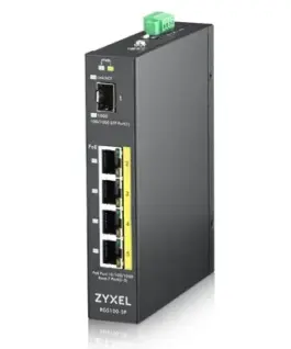Zyxel RGS100-5P Switch Unmanaged PoE SFP