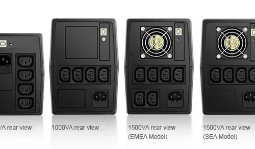 Alternative view of DELTA ELECTRONICS VX1000 1000VA/600W Line int USB UPA102V210035