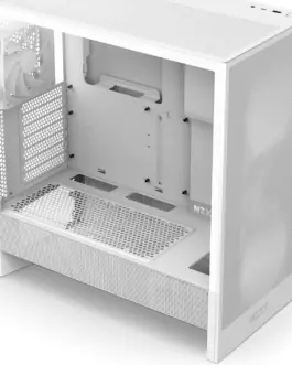 Alternative view of Кутия за компютър NZXT H5 Flow 2024 White, Mid-Tower
