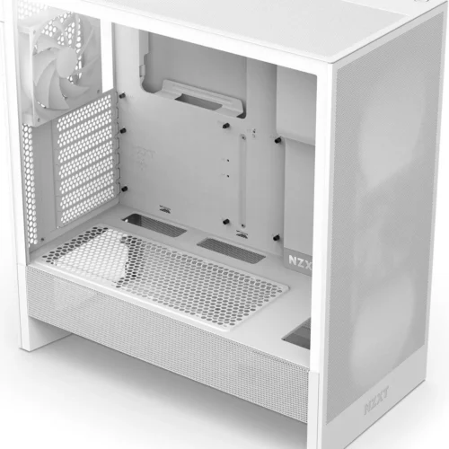 Alternative view of Кутия за компютър NZXT H5 Flow 2024 White, Mid-Tower