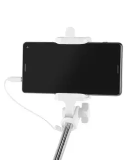 Natec Selfie stick Monopod wiчервен бял
