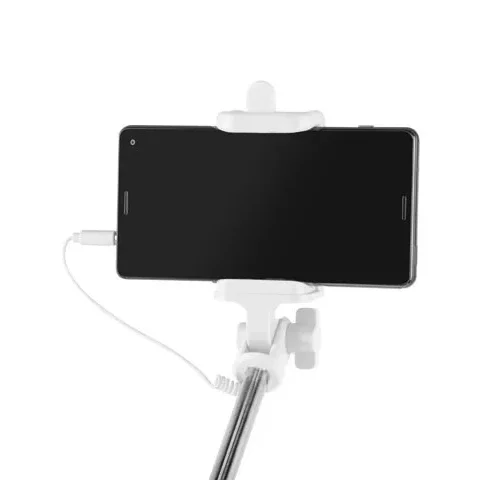 Natec Selfie stick Monopod wiчервен бял