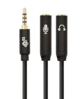 Alternative view of TB адаптер 3,5mm MiniJa ck-2x3,5mm MiniJack M/F