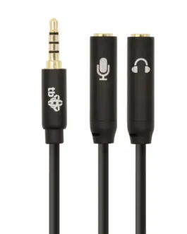 Alternative view of TB адаптер 3,5mm MiniJa ck-2x3,5mm MiniJack M/F