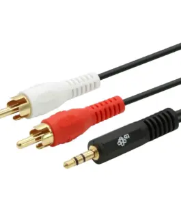 TB кабел 35mm MiniJack -2x RCA M/M 25m