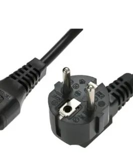 Digitus кабел за връзка 3x1mm2 Type Schuko angle/IEC C13 straight M/Z 2m черен