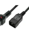 Digitus Server power кабел 3x1.5mm2 simple type IEC C20/IEC C19 straight M/2m черен