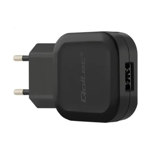 Qoltec 12W Network зарядно | 5V | 2.4A | USB + USB кабел typC