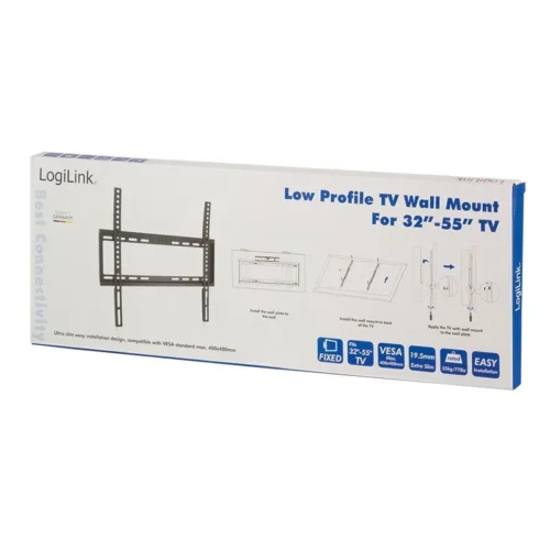 Alternative view of LogiLink TV wall mount, fix, 32-55, max. 35kg