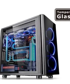 Thermaltake View 31 USB3 черен Tempeчервен Glass